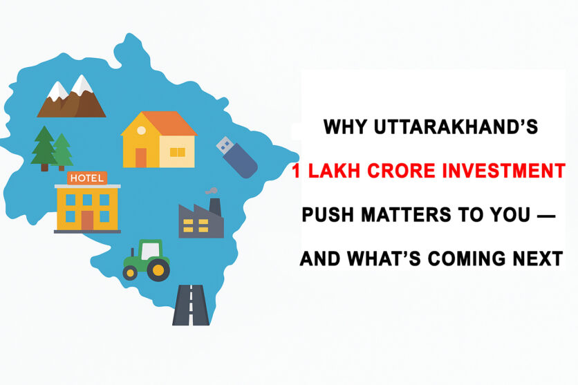Why Uttarakhand’s ₹1 Lakh Crore Investment Push Matters to You — And What’s Coming Next